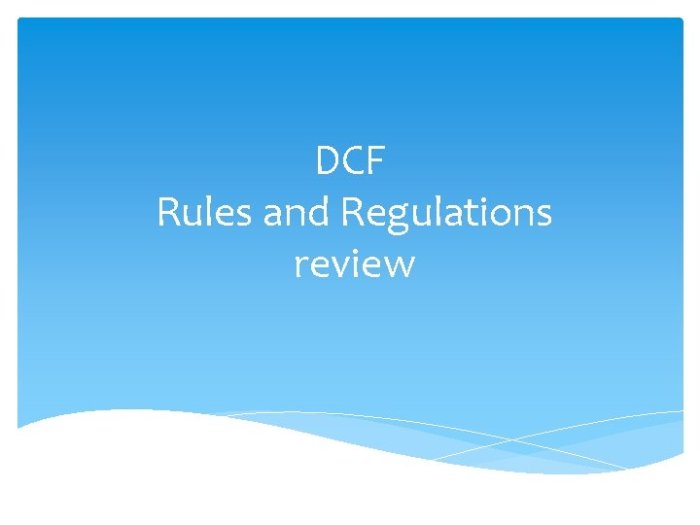 Dcf rules and regulations practice test