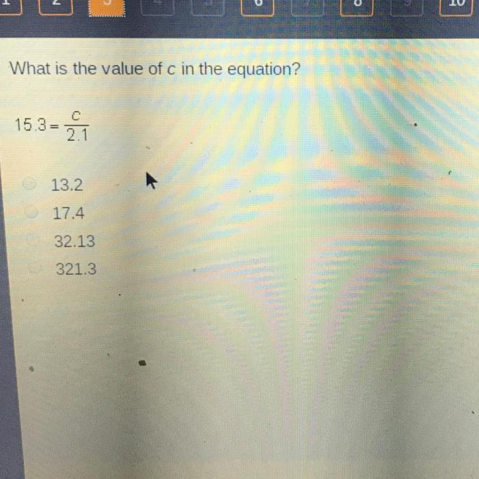 What values of c and d make the equation true