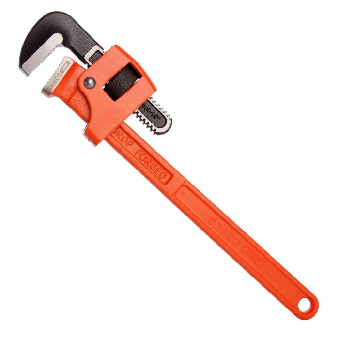 The long handles on a pipe wrench are intended to