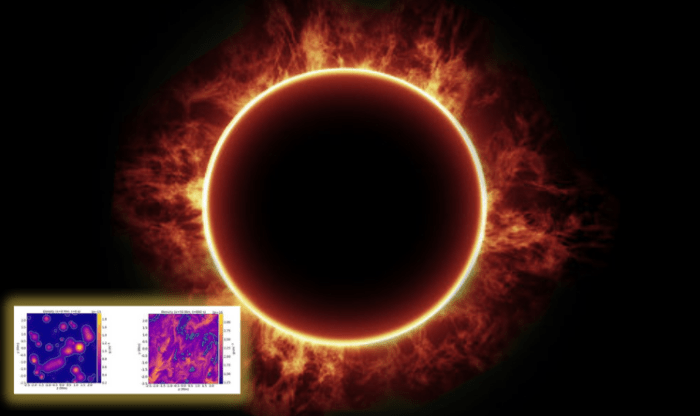 Estimate the number density of particles in the solar corona.