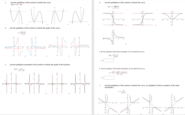 Use the guidelines of this section to sketch the curve.