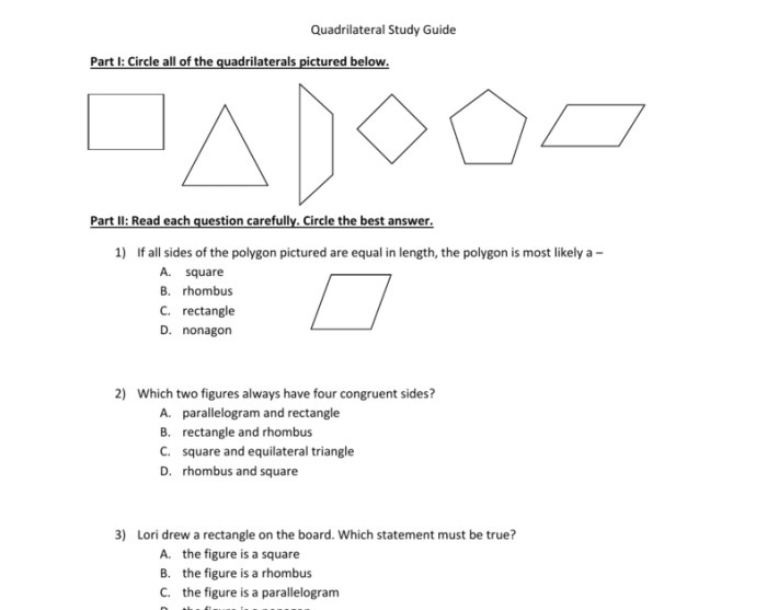 Unit 7 polygons and quadrilaterals test answer key