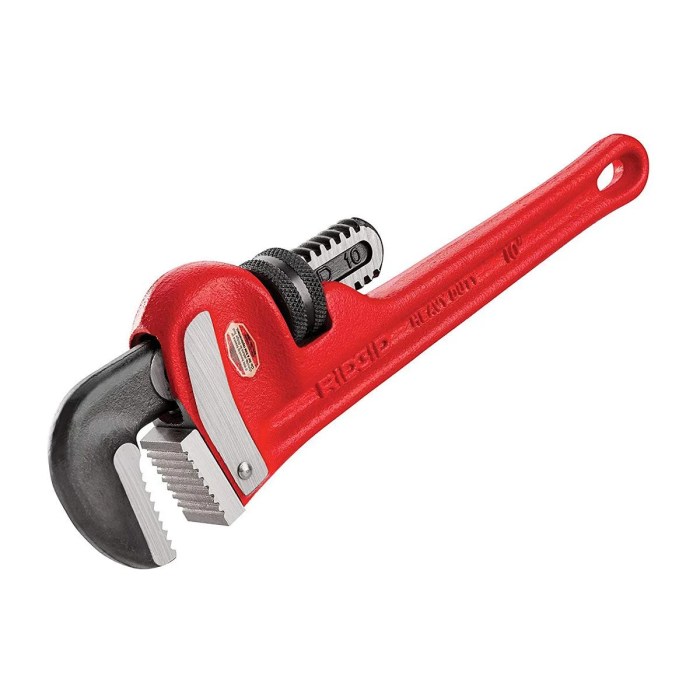 The long handles on a pipe wrench are intended to